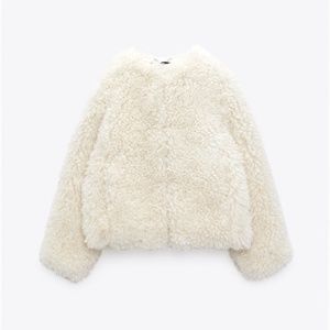 NWT zara limited edition faux fur jacket